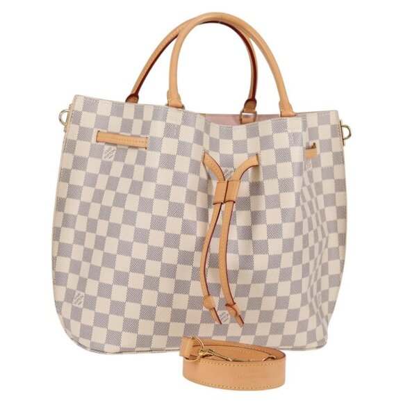 LOUIS VUITTON Damier Azur Giroratta Hand Bag - Picture 6 of 15